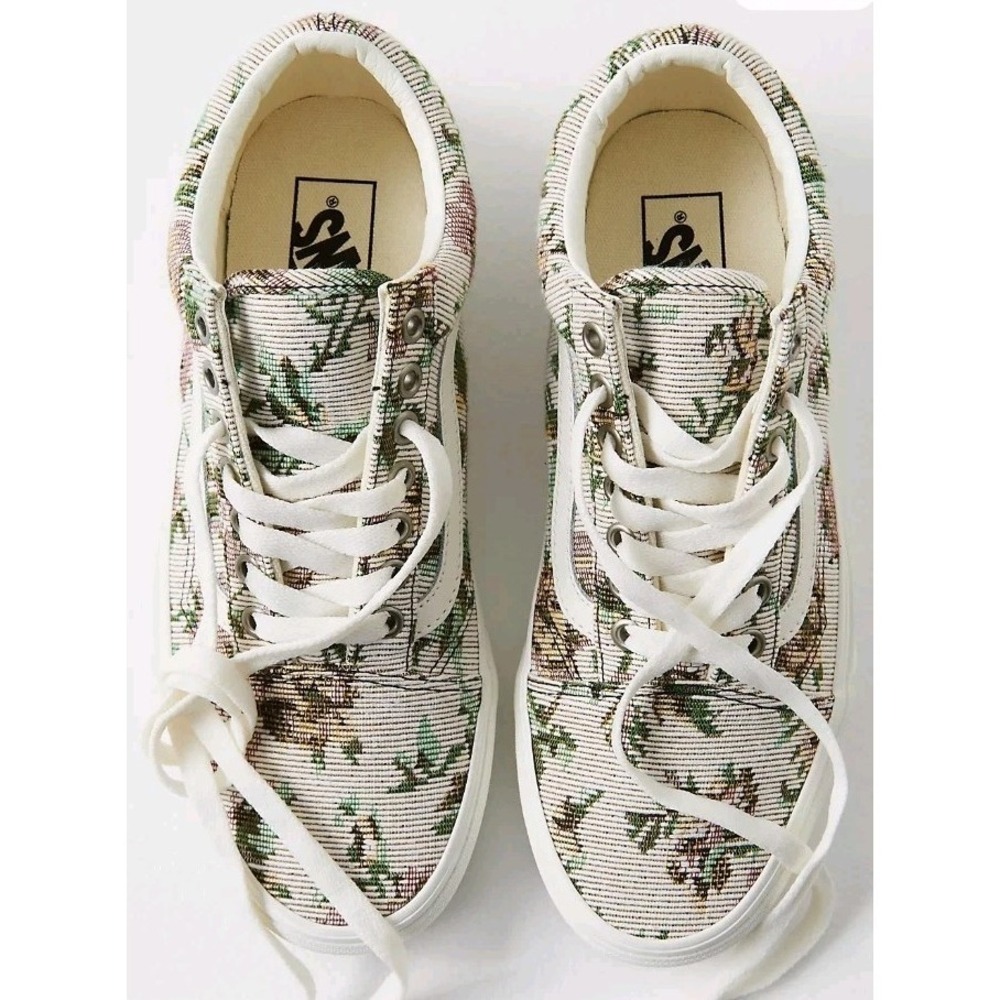 Vans Old Skool Tapestry Floral Marshmallow M13‎ FP Skater Casual Surf Boho